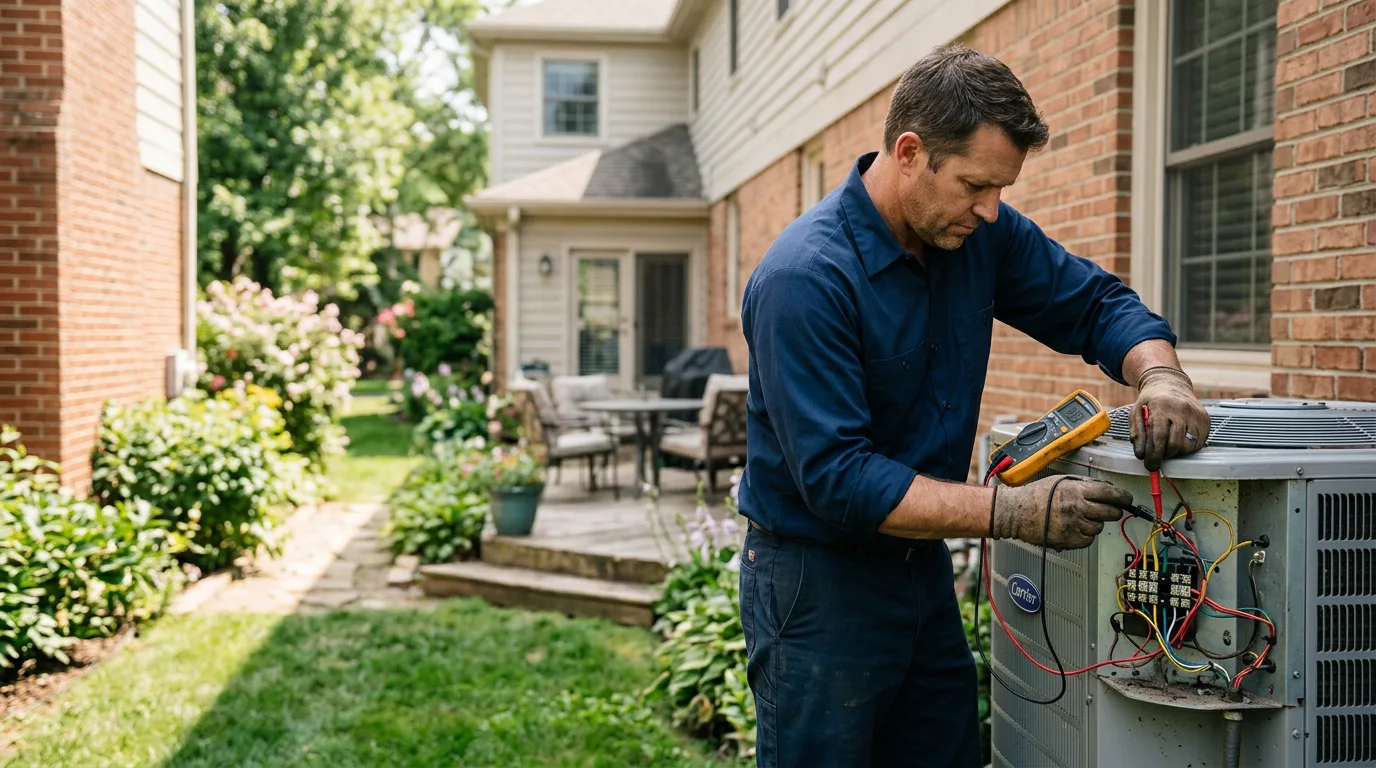 HVAC technician working near Albion, RI